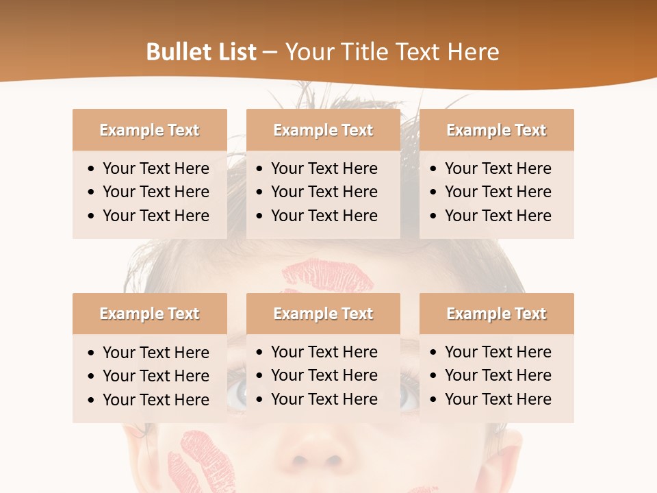 Small Valentine Child PowerPoint Template