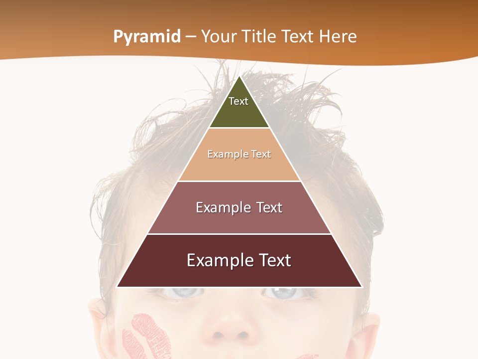 Small Valentine Child PowerPoint Template