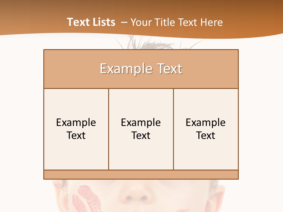Small Valentine Child PowerPoint Template