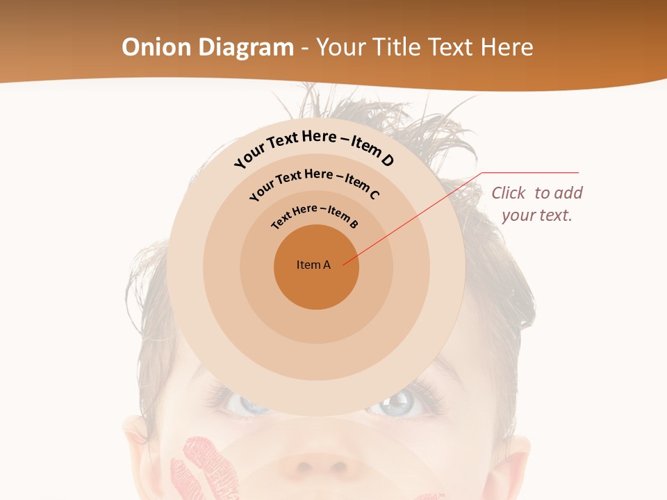 Small Valentine Child PowerPoint Template