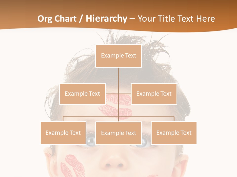 Small Valentine Child PowerPoint Template
