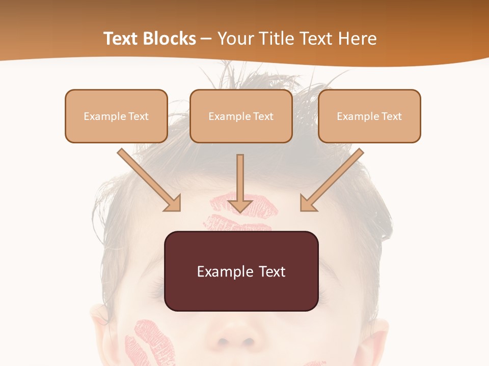 Small Valentine Child PowerPoint Template