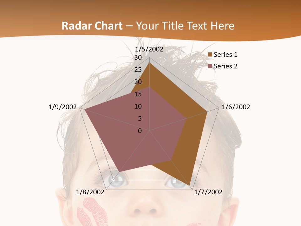 Small Valentine Child PowerPoint Template