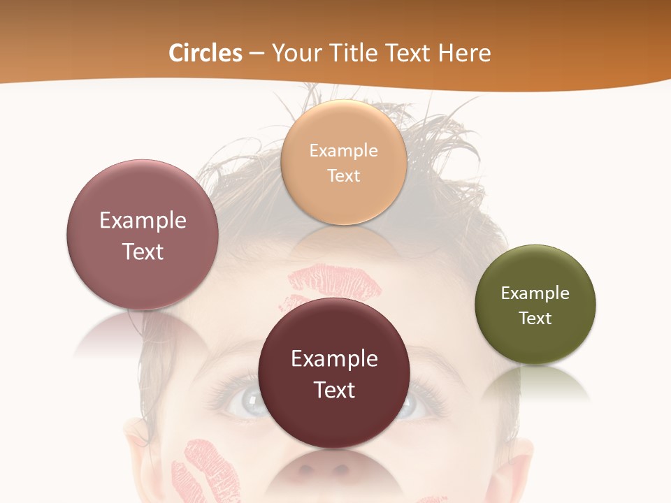 Small Valentine Child PowerPoint Template