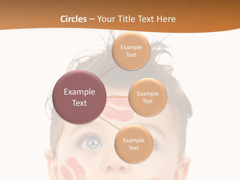 Small Valentine Child PowerPoint Template