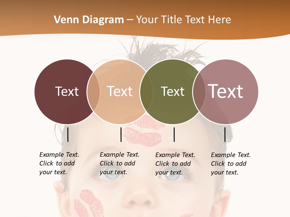 Small Valentine Child PowerPoint Template