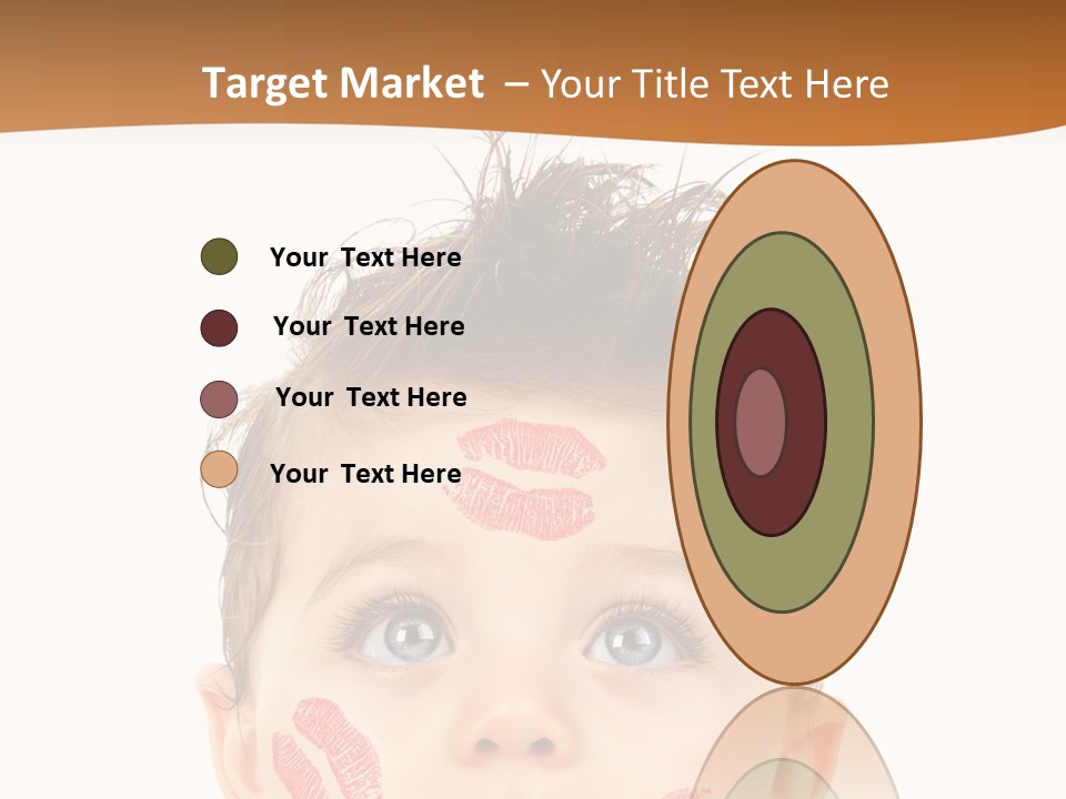 Small Valentine Child PowerPoint Template