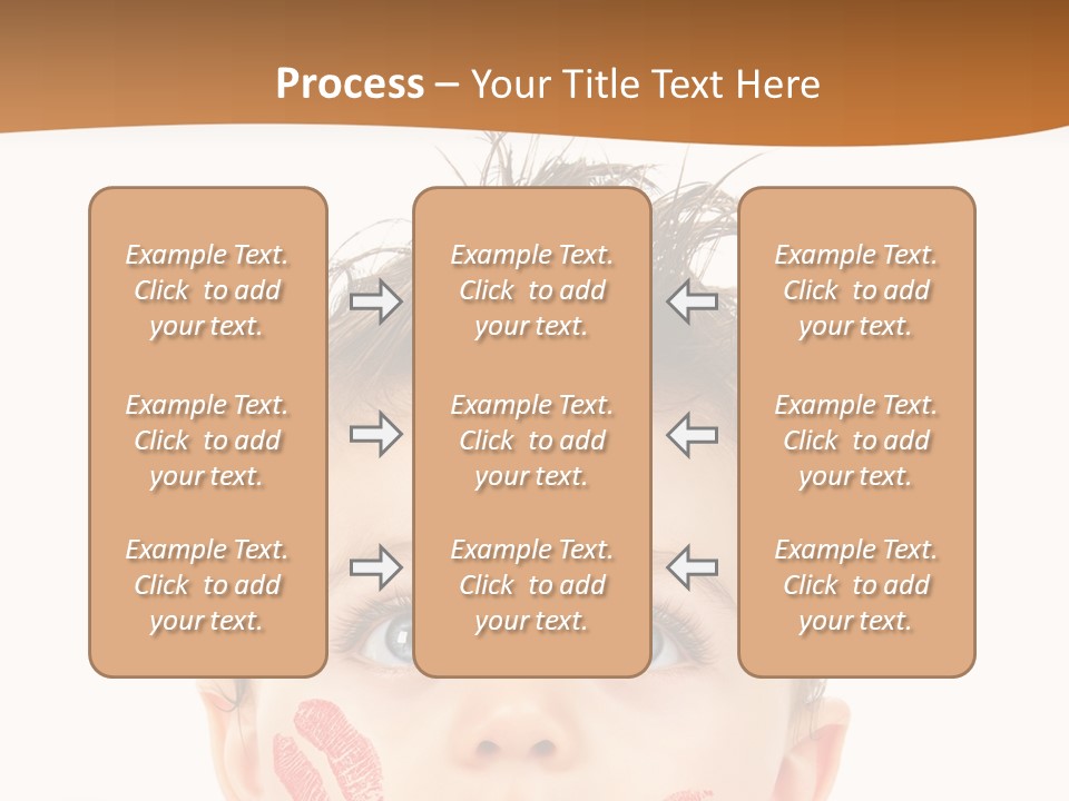 Small Valentine Child PowerPoint Template