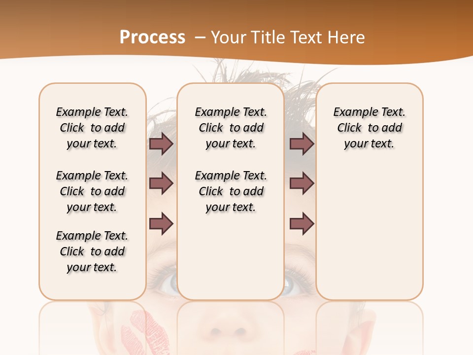 Small Valentine Child PowerPoint Template