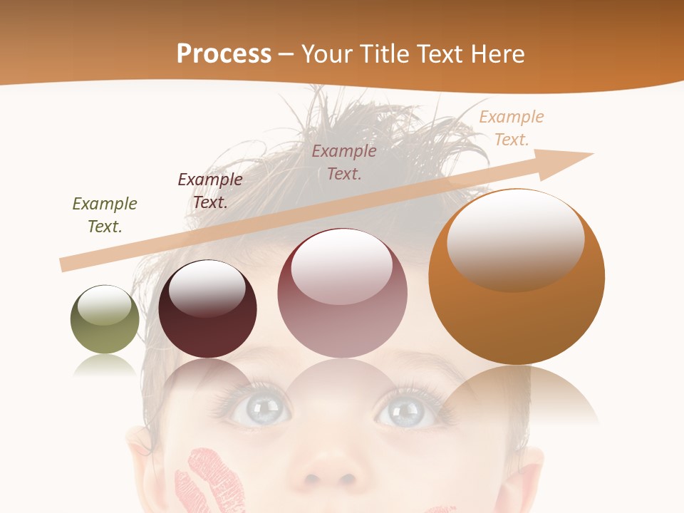 Small Valentine Child PowerPoint Template