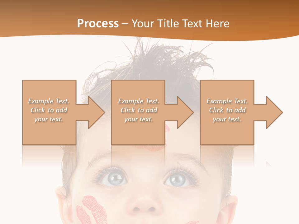 Small Valentine Child PowerPoint Template