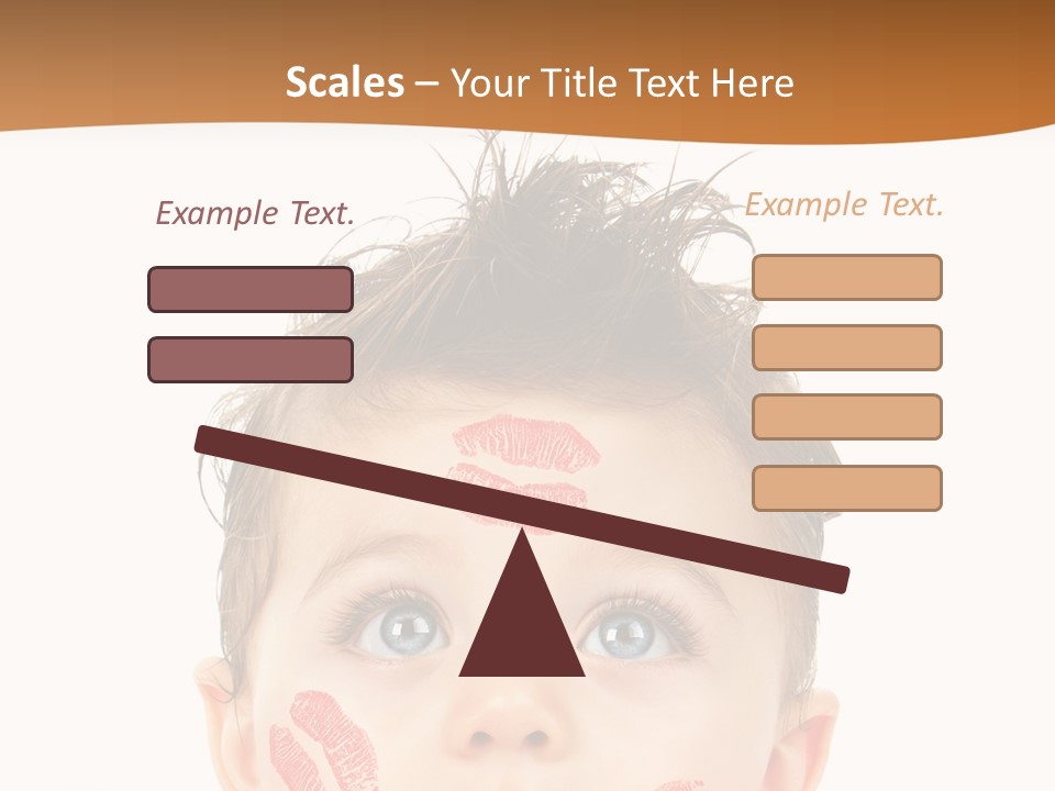 Small Valentine Child PowerPoint Template