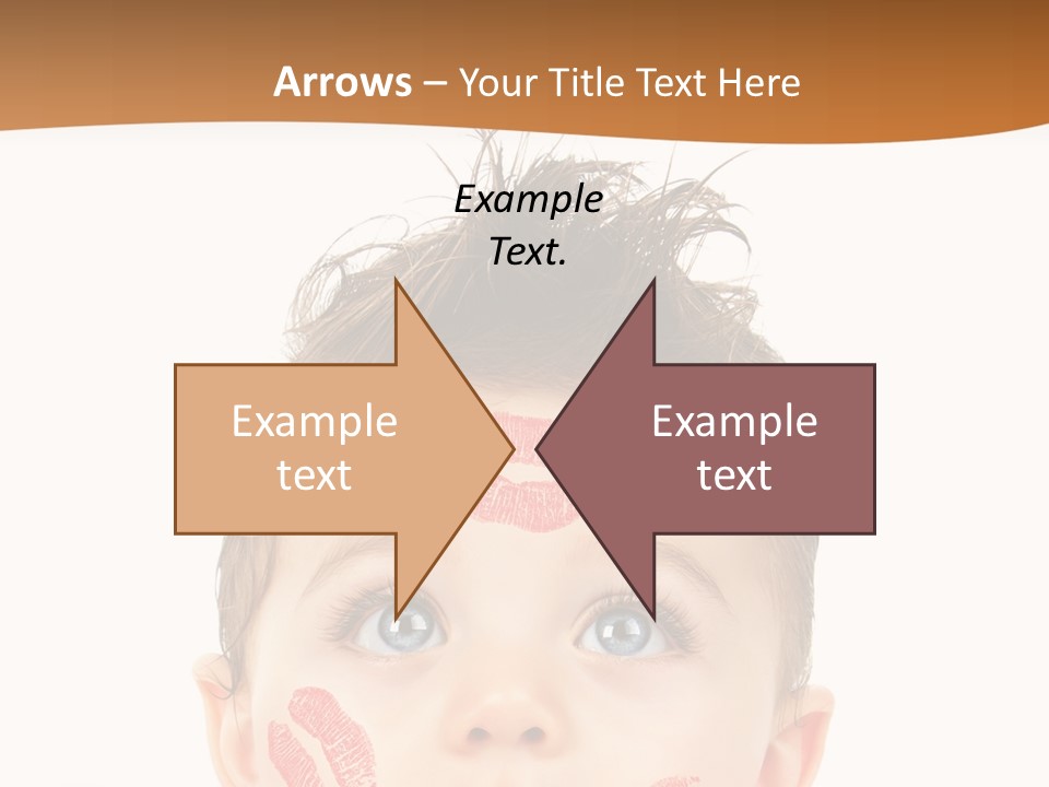 Small Valentine Child PowerPoint Template