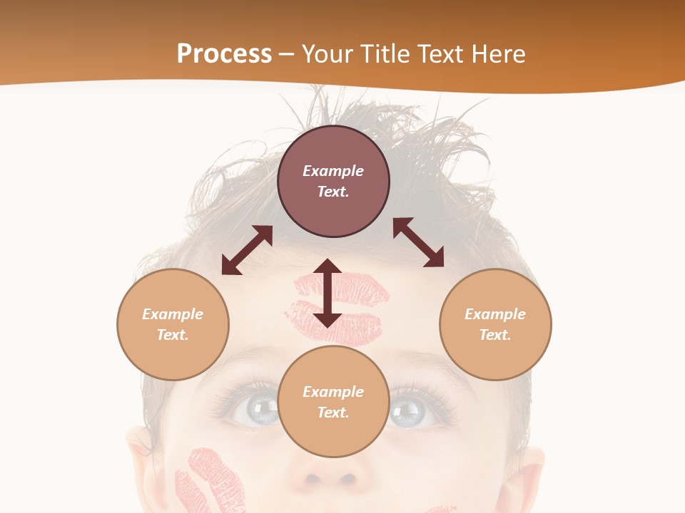 Small Valentine Child PowerPoint Template