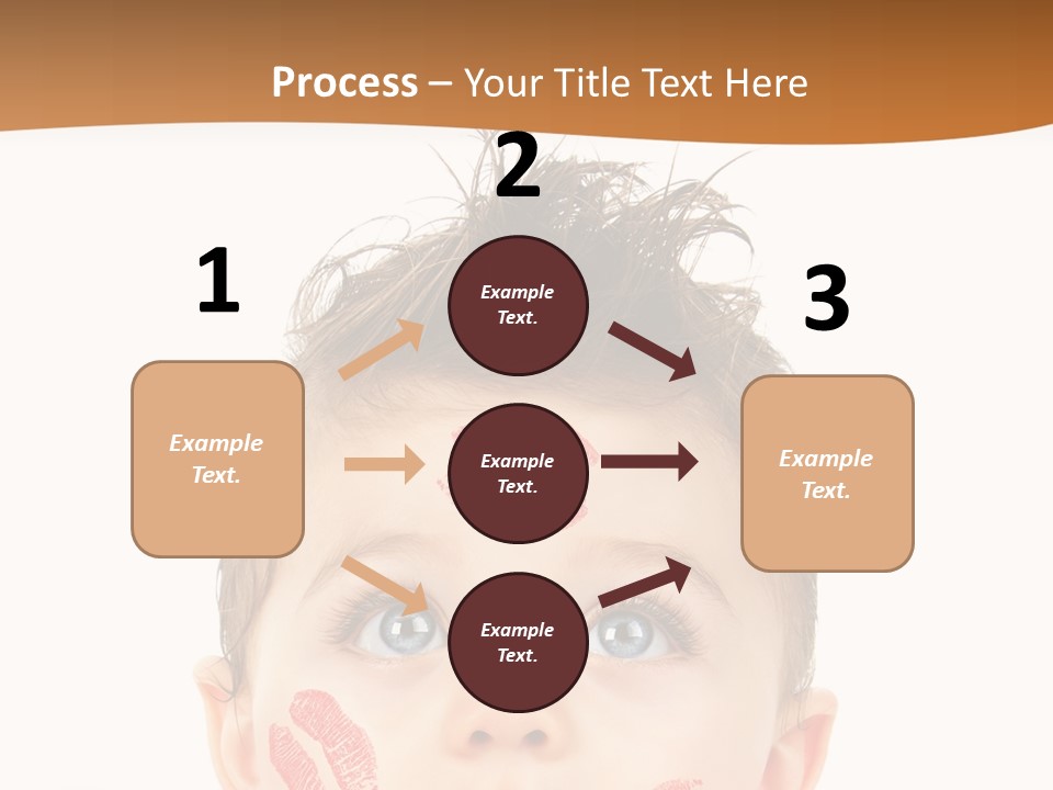 Small Valentine Child PowerPoint Template