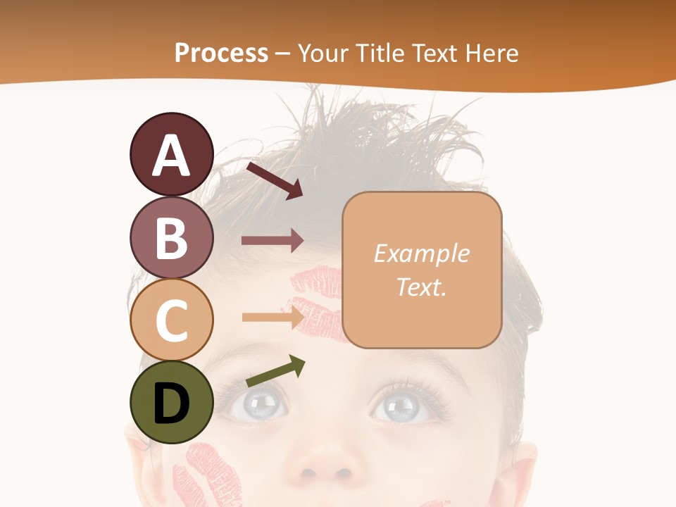 Small Valentine Child PowerPoint Template