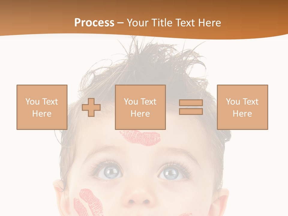 Small Valentine Child PowerPoint Template