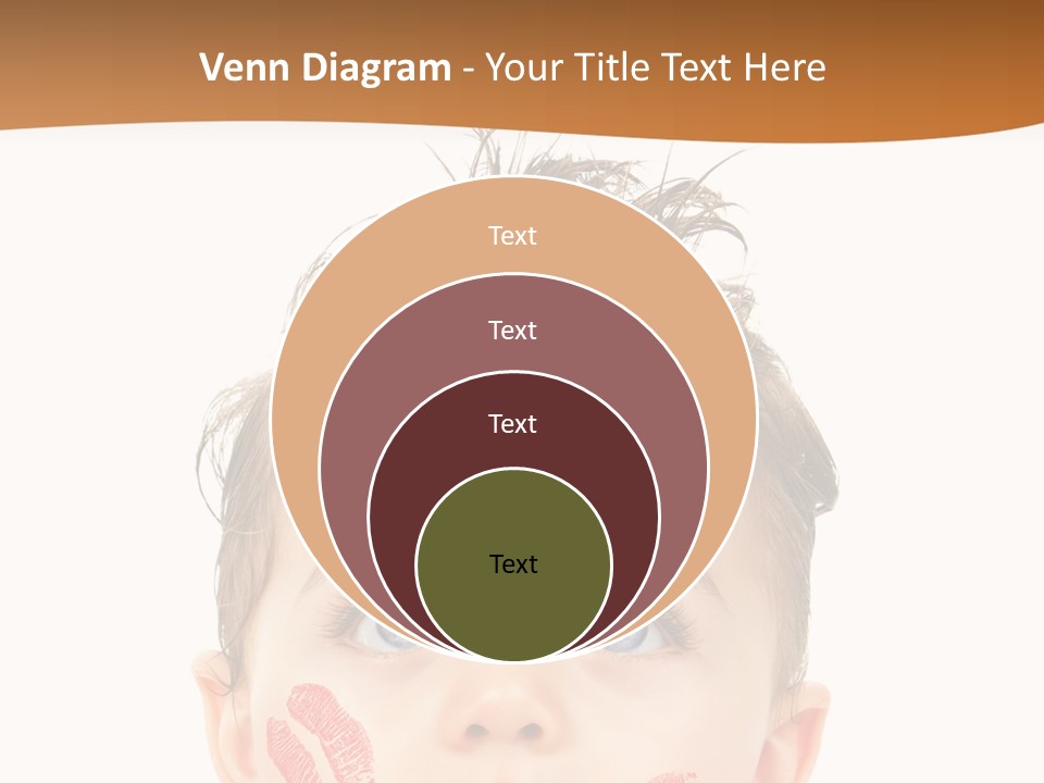 Small Valentine Child PowerPoint Template