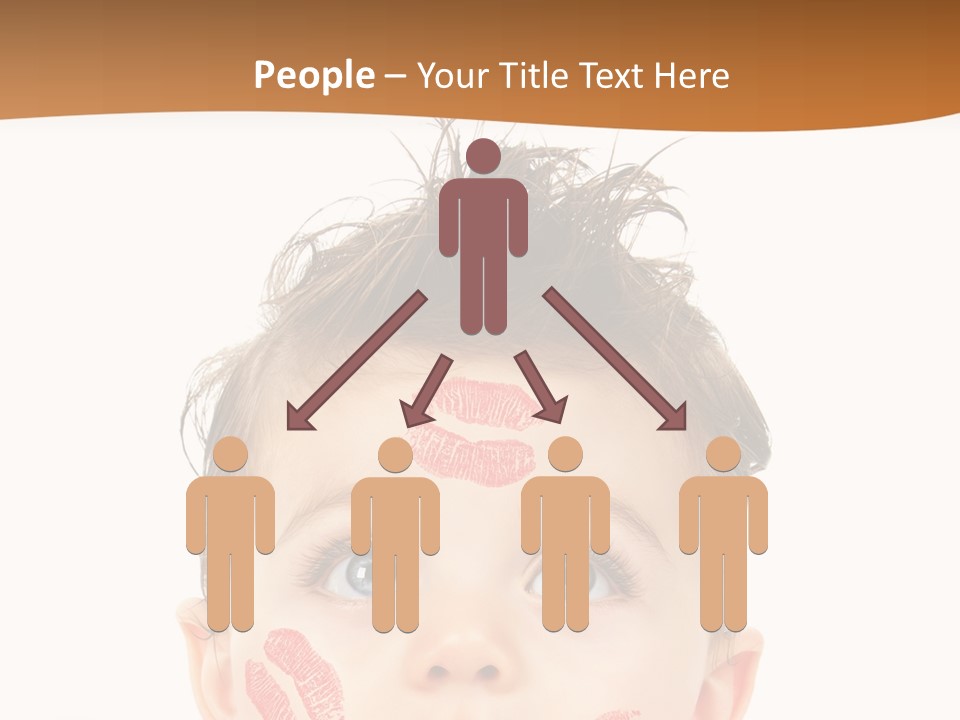 Small Valentine Child PowerPoint Template