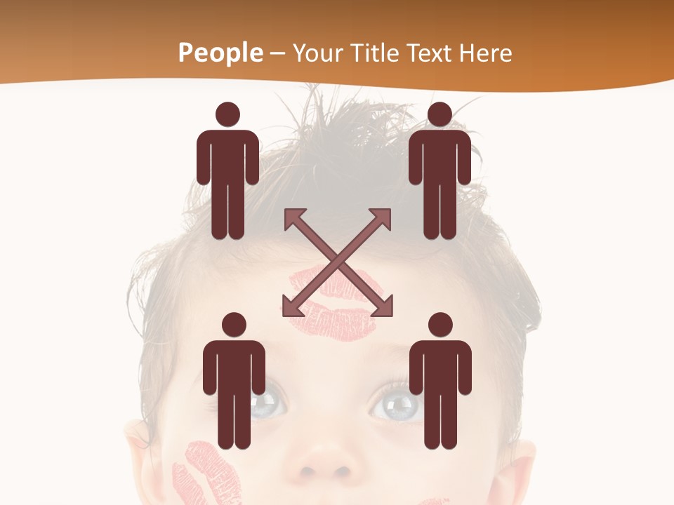 Small Valentine Child PowerPoint Template