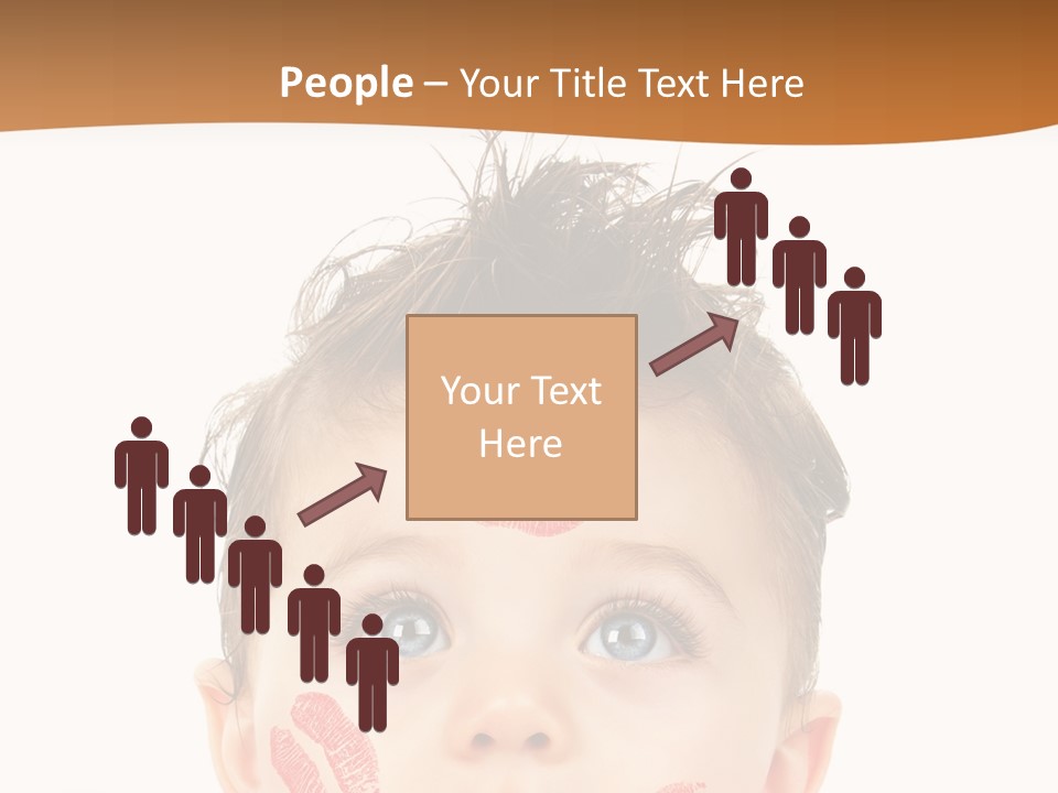 Small Valentine Child PowerPoint Template