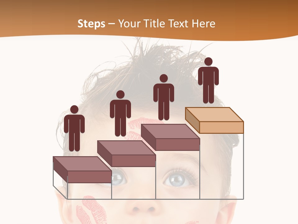 Small Valentine Child PowerPoint Template