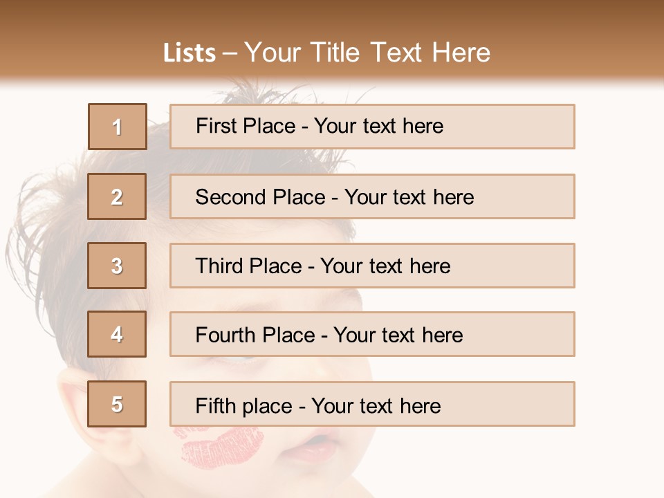 Nice Close Kiss PowerPoint Template