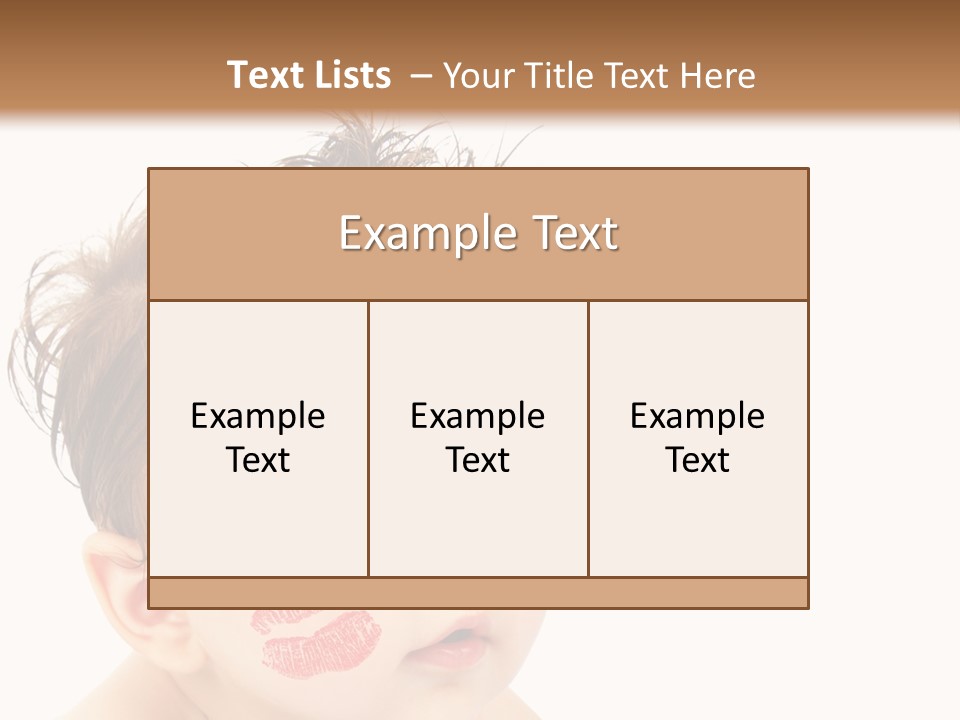 Nice Close Kiss PowerPoint Template