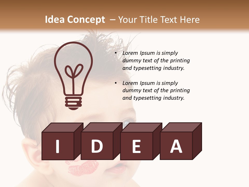 Nice Close Kiss PowerPoint Template