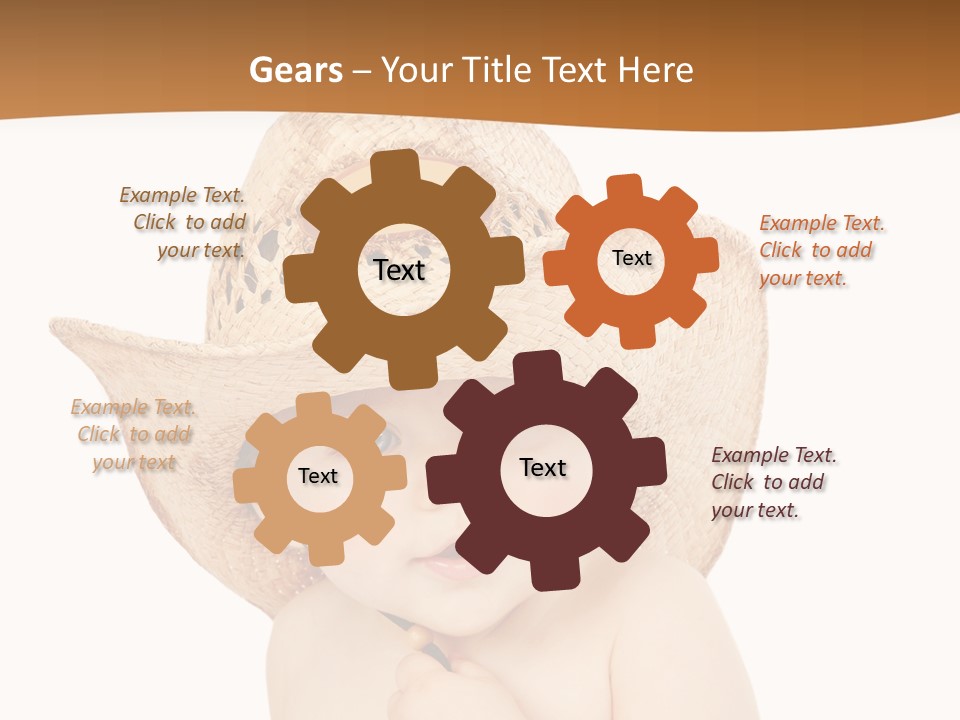 Sweet Cheerful Boy PowerPoint Template