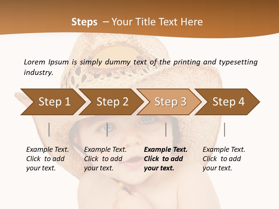 Sweet Cheerful Boy PowerPoint Template