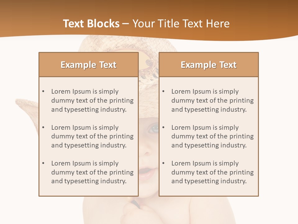 Sweet Cheerful Boy PowerPoint Template