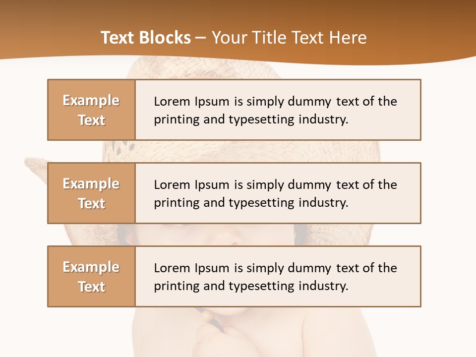 Sweet Cheerful Boy PowerPoint Template