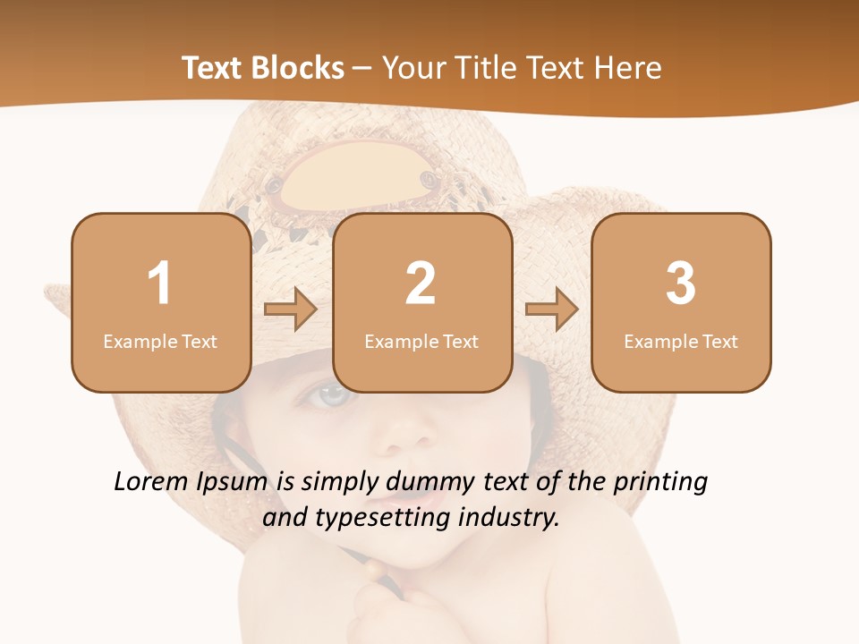 Sweet Cheerful Boy PowerPoint Template