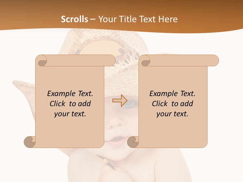 Sweet Cheerful Boy PowerPoint Template