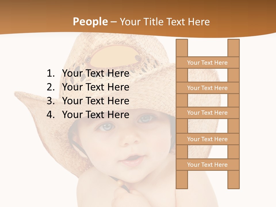 Sweet Cheerful Boy PowerPoint Template