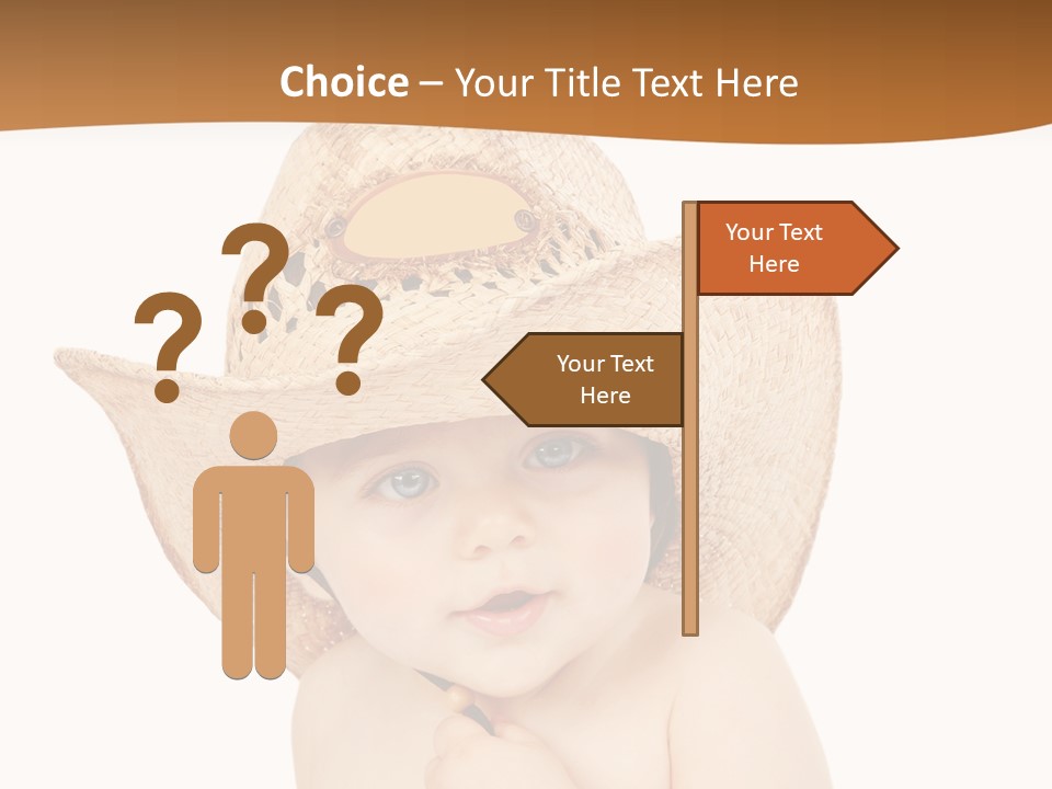 Sweet Cheerful Boy PowerPoint Template