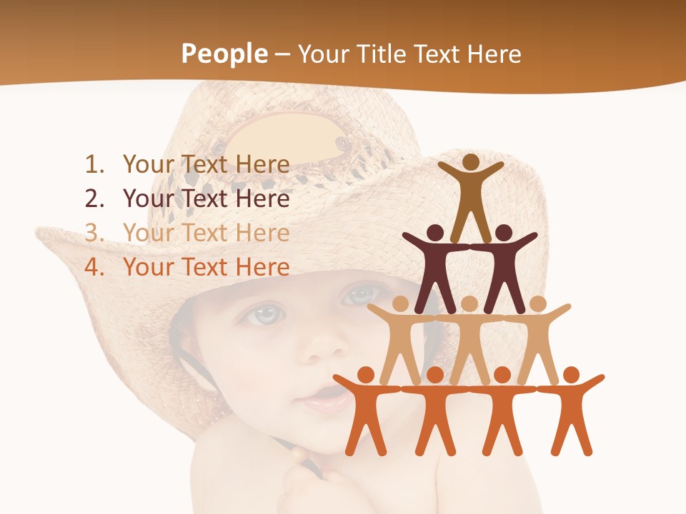 Sweet Cheerful Boy PowerPoint Template