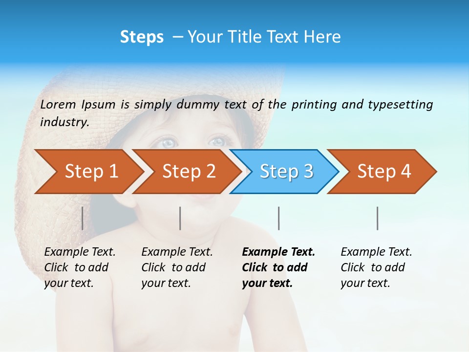 Baby Holidays Boy PowerPoint Template