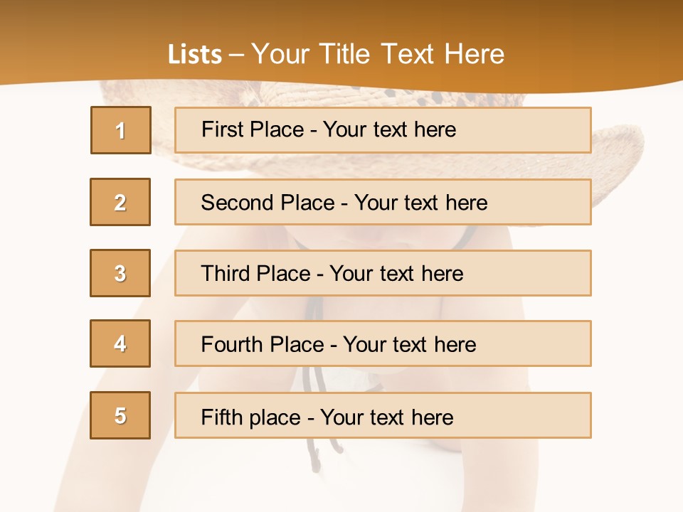 Child Expression Cute PowerPoint Template