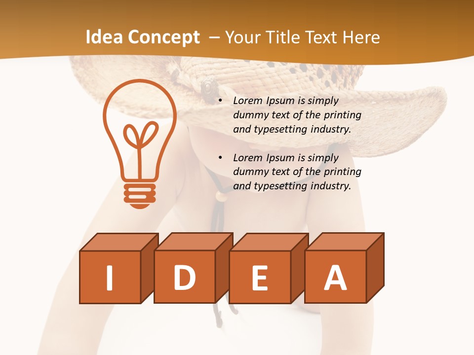 Child Expression Cute PowerPoint Template