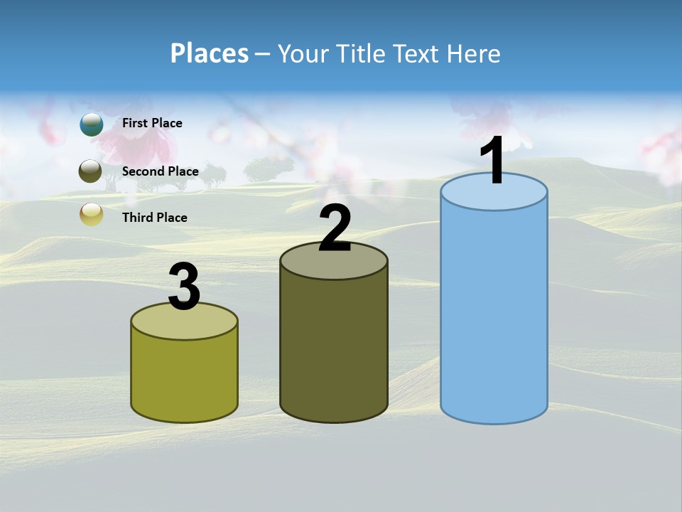 Cherry Sakura Recreation PowerPoint Template