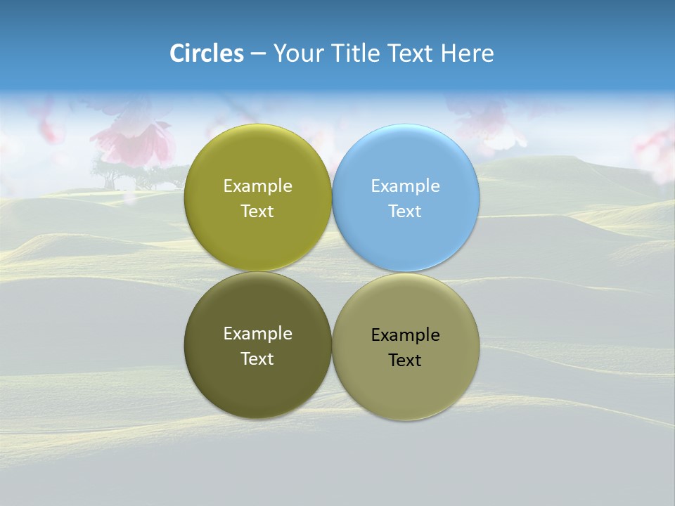 Cherry Sakura Recreation PowerPoint Template