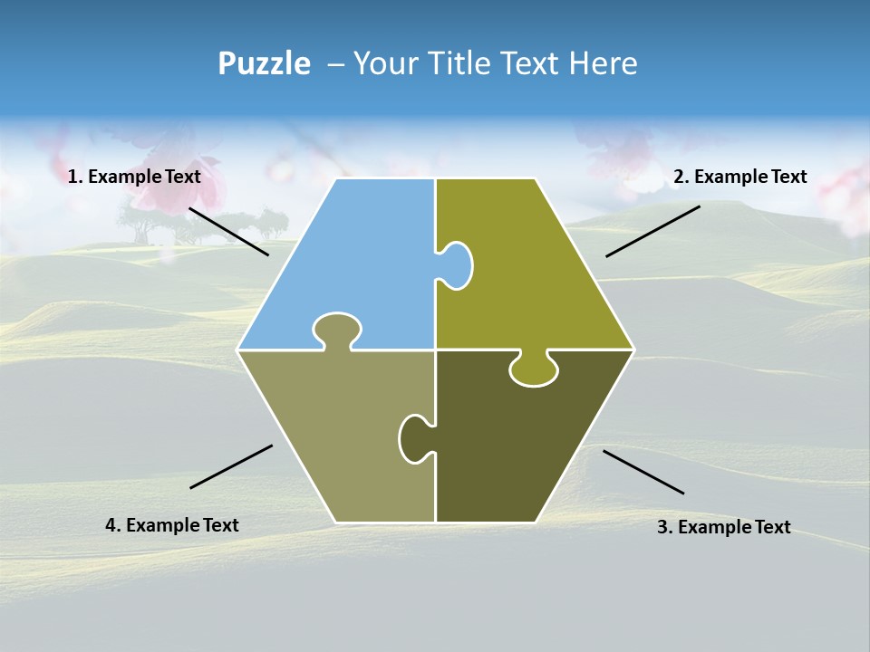 Cherry Sakura Recreation PowerPoint Template