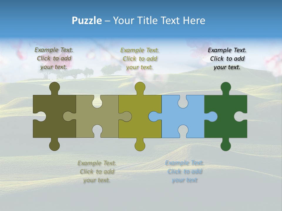 Cherry Sakura Recreation PowerPoint Template