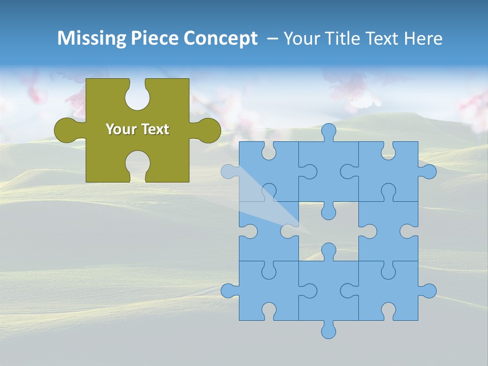 Cherry Sakura Recreation PowerPoint Template