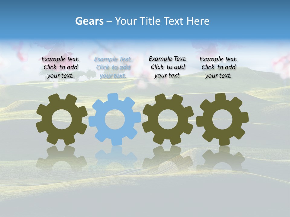 Cherry Sakura Recreation PowerPoint Template