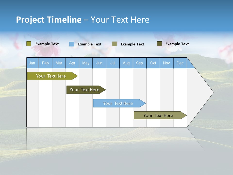 Cherry Sakura Recreation PowerPoint Template