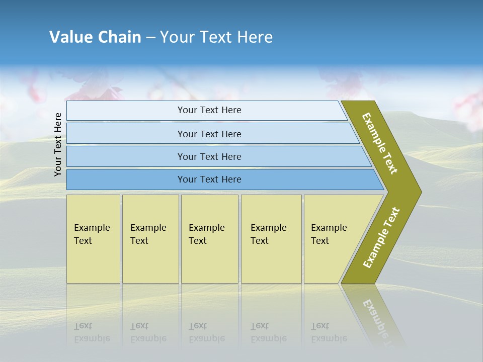 Cherry Sakura Recreation PowerPoint Template