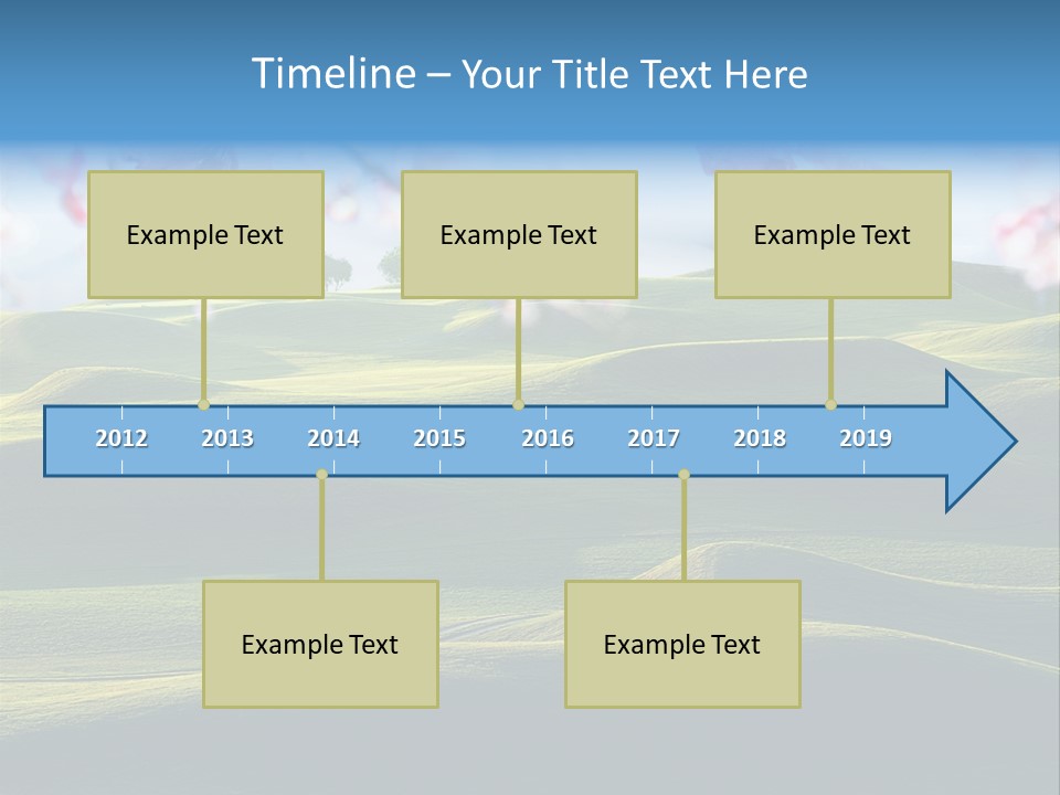 Cherry Sakura Recreation PowerPoint Template